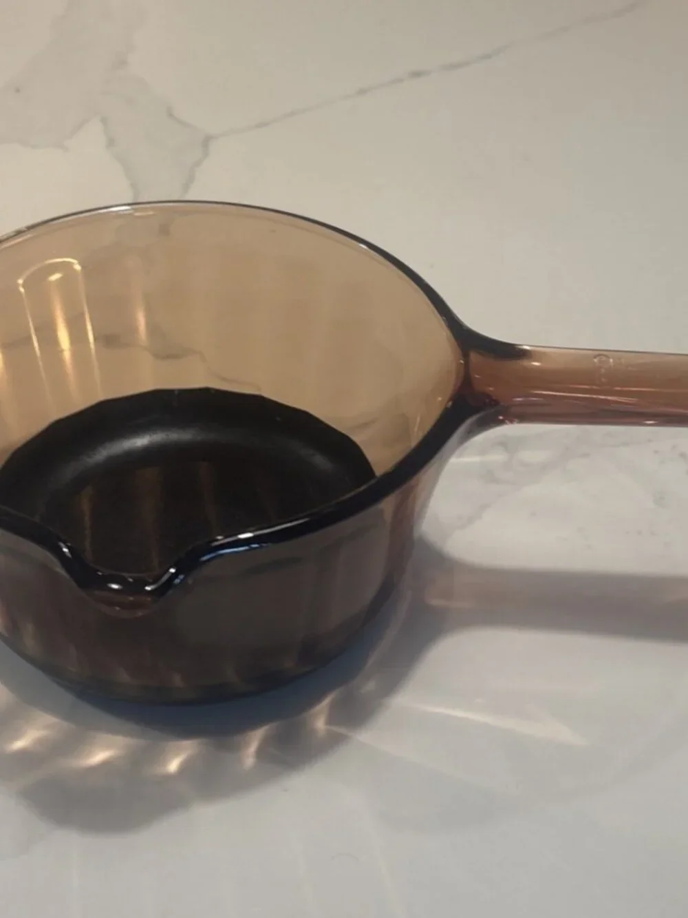 Pyrex Corning Ware Vision Amber 1 L Sauce Pot Non Stick Bottom